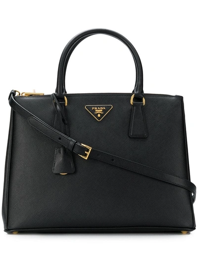 Prada Saffiano Medium Executive Tote Bag, Black (nero)