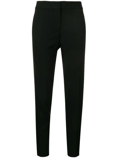 Stella Mccartney Womens Black Morgan Skinny High-rise Stretch-crepe Trousers 6