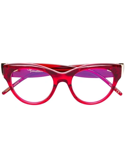 Pomellato Eyewear Cat Eye Glasses - Red