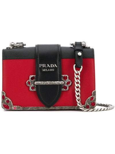 Prada Small Cahier Bag - Red