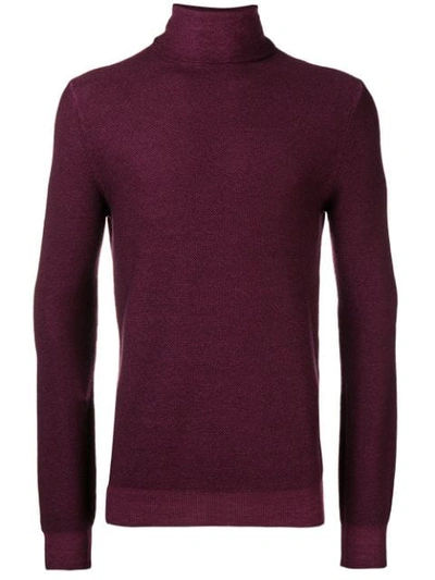 Paolo Pecora Turtleneck Jumper In Red