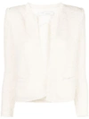 Iro Fitted Shearling Jacket - White