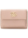 Gucci Gg Marmont Wallet In Nude & Neutrals