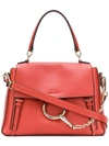 Chloé Medium Faye Day Bag In Red