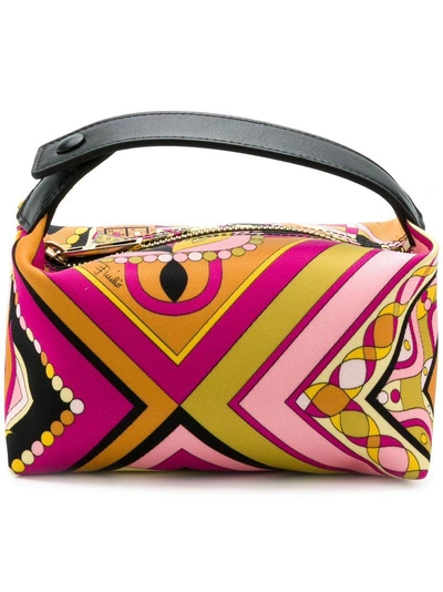 Pucci Abstract-print Makeup Bag In Rosa