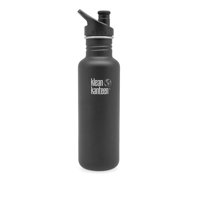 Klean Kanteen Classic Single Wall Sport 3.0 Bottle In Black