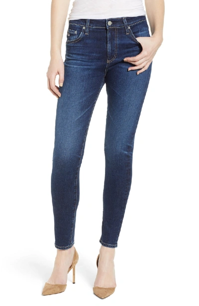Ag The Farrah Ankle Skinny Jeans In 07 Years Astro Azure