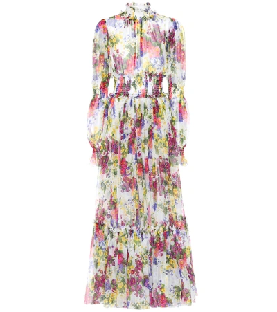 Dolce & Gabbana Floral Silk Maxi Dress In Multicoloured