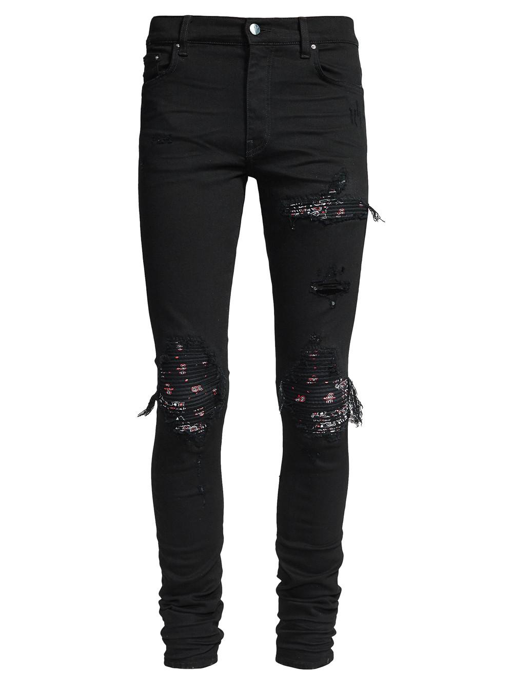 Amiri Mx1 Bandana Jeans | ModeSens