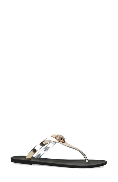 Kurt Geiger Maddison Eagle Head Sandal In Gold