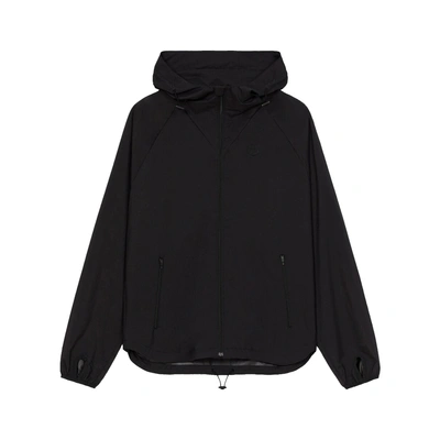 Kenzo Hooded Windbreaker In Black