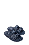 Melissa Kids' Mini  Wide Ii Slide Sandal In Blue/ Blue