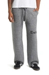 Elwood Intarsia Logo Baggy Sweatpants In Charcoal