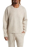 Elwood Oversize Crewneck Sweater In Oatmeal