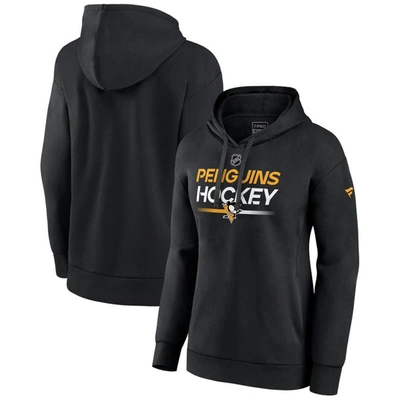 Fanatics Branded  Black Pittsburgh Penguins Authentic Pro Pullover Hoodie