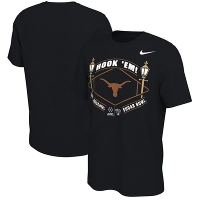 Nike Black Texas Longhorns College Football Playoff 2024 Sugar Bowl T-shirt
