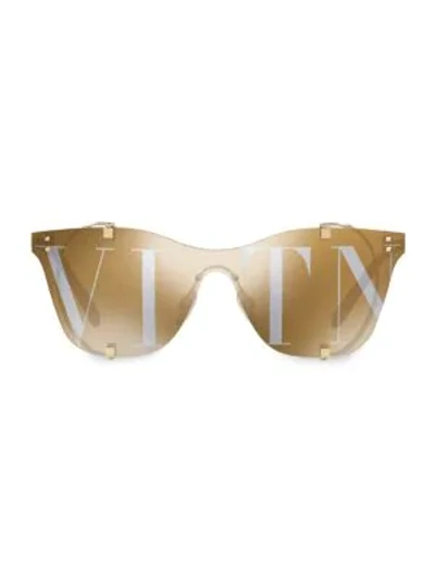 Valentino Women's Frameless Mirrored Sunglasses In Gold