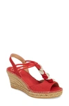 Toni Pons Sitges Espadrille Sandal In Red Fabric