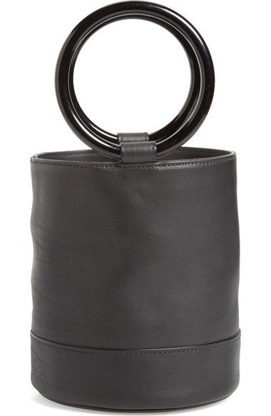 Simon Miller Bonsai Crossbody Bucket Bag In Black Calf Leather | ModeSens