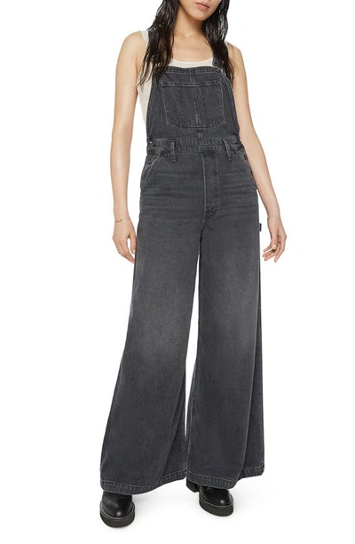 Mother Snacks! The Sugar Cone Wide Leg Dungarees In I Take My Coffee Black