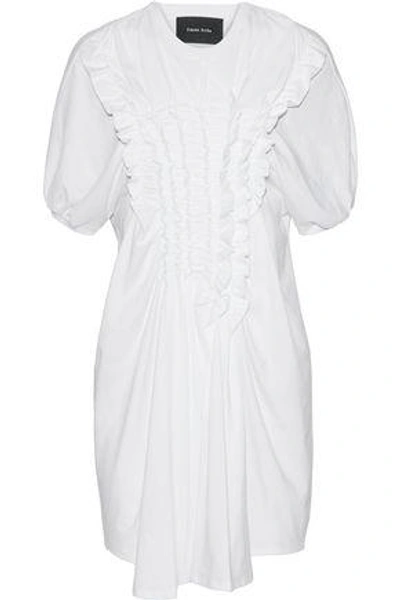 Simone Rocha Woman Ruffled Cotton-jersey Mini Dress White