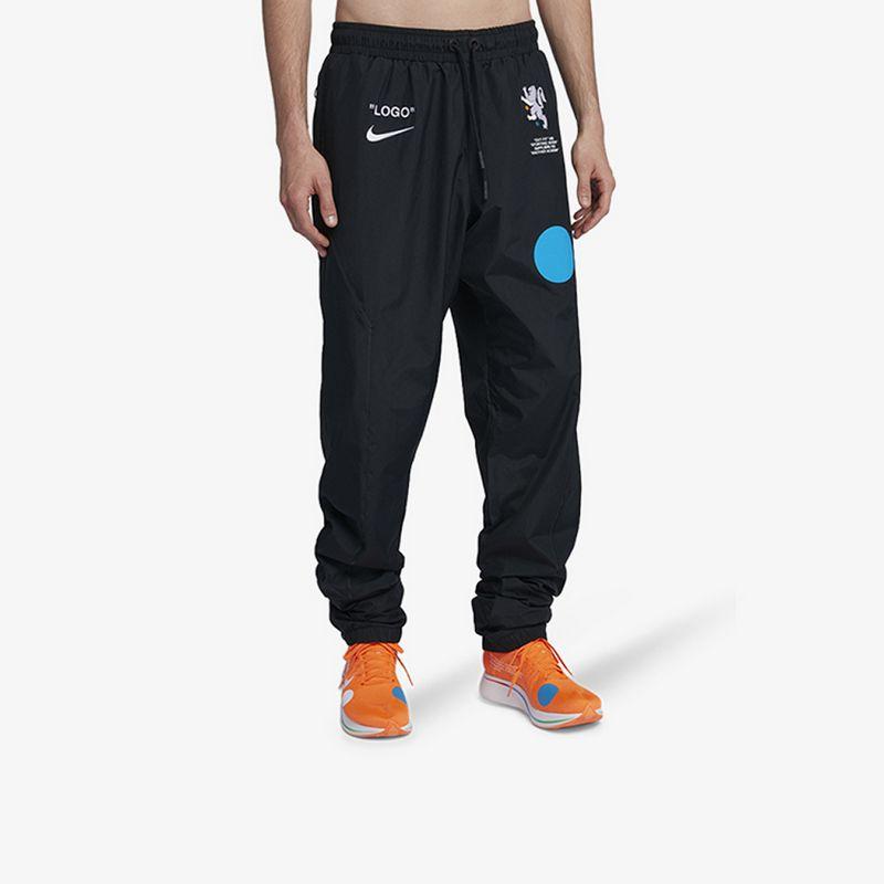 nike black sweatpants with white stripe