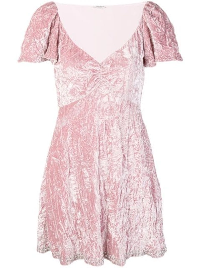 Miu Miu Flared Loose Dress In Pink