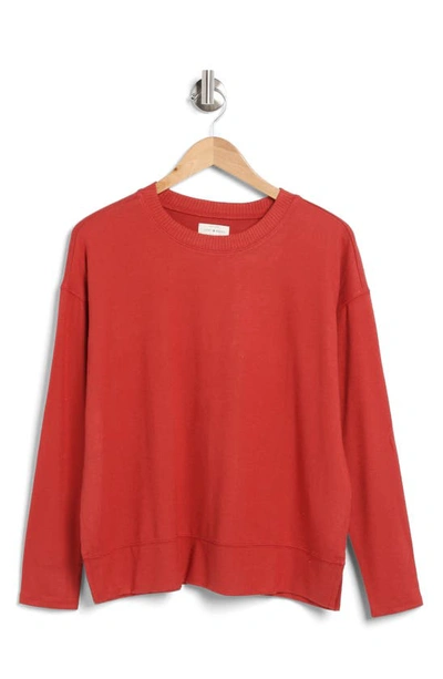 Lucky Brand Cloud Jersey Sweater In Tandoori Spice