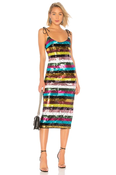 X By Nbd Desdemonda Embellished Midi Dress In Multi Colors