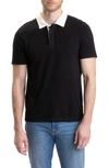 Threads 4 Thought Ashby Short Sleeve Polo In Black