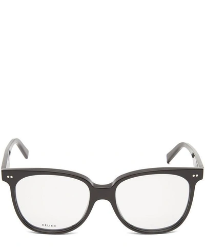 Celine Oversized Acetate Optical Glasses In Black