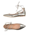 Sigerson Morrison Ballet Flats In Platinum