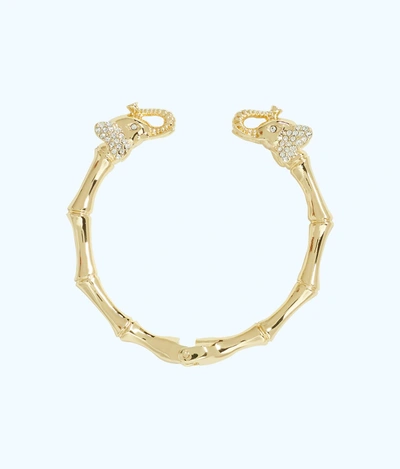 Lilly Pulitzer Glam Elephant Bracelet In Gold Metallic