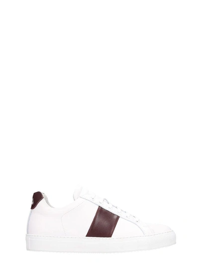 National Standard White Leather Sneakers
