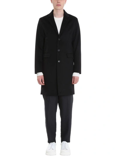 Mackintosh Black Wool Coat