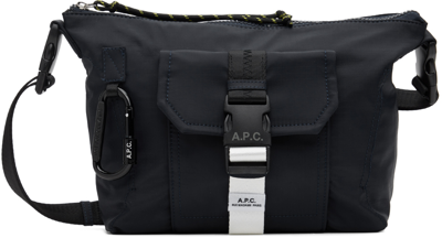 A.p.c. Trek Belt Bag In Iak_dark_navy