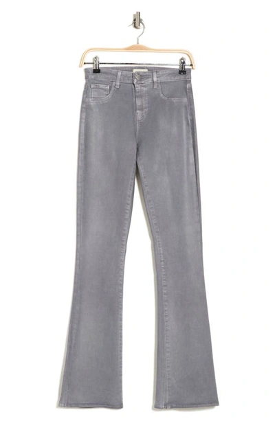 L Agence Selma High Waist Baby Boot Jeans In Gris Coated