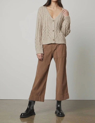 Velvet By Graham & Spencer Women's Vera Pant In Barley In Grey