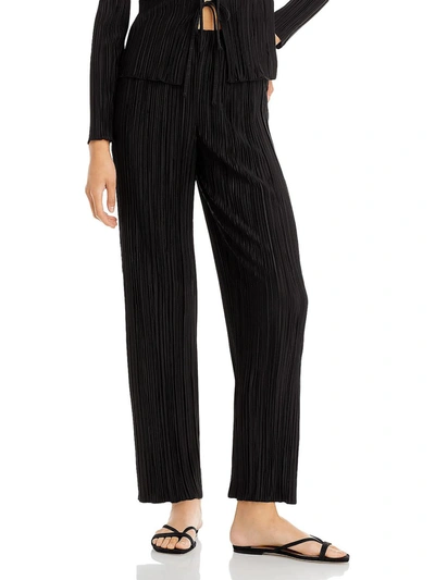 Rails Rowan Womens Pleated High Waist Wide Leg Pants In Black