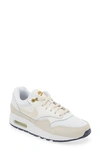 Nike Kids' Air Max 1 Sneaker In White/light Orewood Brown/bronzine