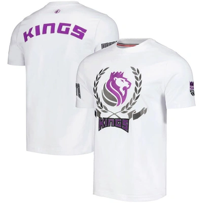 Fisll Unisex  White Sacramento Kings Heritage Crest T-shirt