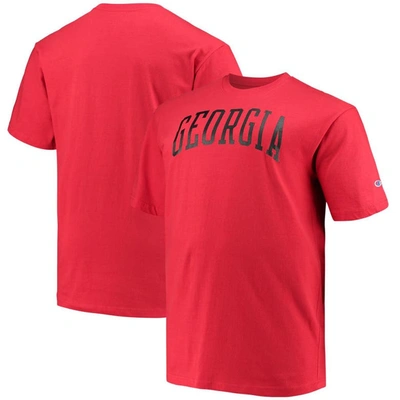 Champion Red Georgia Bulldogs Big & Tall Arch Team Logo T-shirt