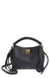 Mulberry Small Iris Leather Top Handle Bag In Night Sky