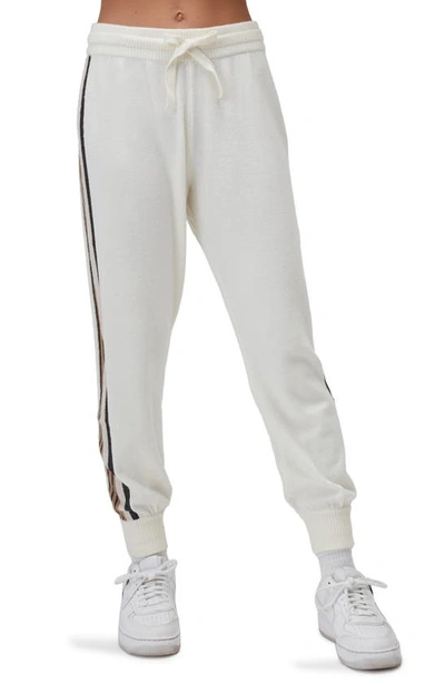 Spiritual Gangster High Waist Knit Joggers In Stone