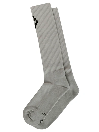 Marcelo Burlon County Of Milan Cross Socks In Gray/black