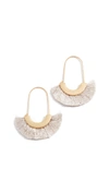 Madewell Arc Fringe Earrings In Champagne