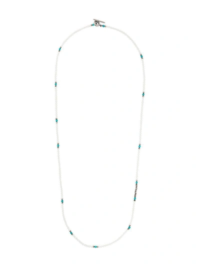 M Cohen M. Cohen Beaded Necklace - White