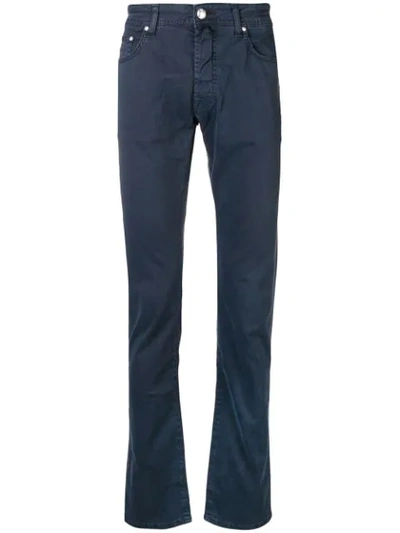 Jacob Cohen Straight Leg Jeans In Blue