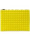 No Ka'oi Chocolate Bar Quilted Clutch In Yellow