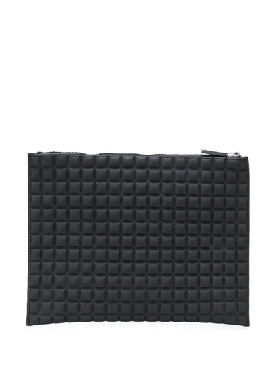 No Ka'oi Chocolate Bar Quilted Clutch In Black